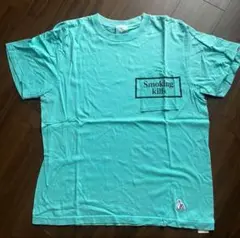 #FR2　月桃　沖縄限定　半袖Ｔシャツ　スモーキングキルズ　ターコイズブルー　L
