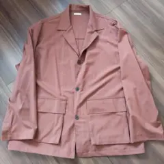 GU ブラウン テーラードジャケット Lサイズ