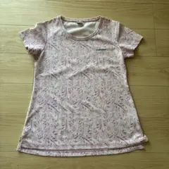 HEAD レディース 半袖 Tシャツ ピンク ボタニカル柄 Lサイズのサムネイル