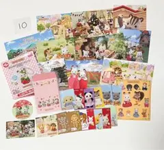 ⑩ シルバニアファミリー シルバニア ポストカード ステッカー 他セット