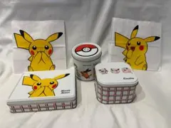 ピカチュウ＆ユーハイムコラボ　空き缶セットとショッパー2種類