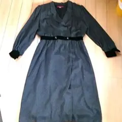 週末セール 高級vintage昭和レトロ古着remalonレマロンワンピ ドット