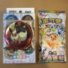 ポケモンカード中国限定 グレイシア 缶バッジ + テラスタルフェスex 元