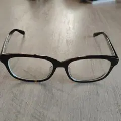 ★美品★Zoff ゾフ メガネ 眼鏡 ウェリントン ボストン　べっ甲柄