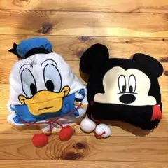 ディズニー　ミッキー　ドナルド　ポンチョ