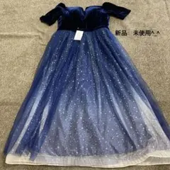 演奏会ドレス　新品未使用　Lサイズ　袖付き　キラキラ　結婚式　ブライダル