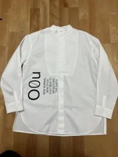 O0U オーゼロユー　スタンドカラーシャツ　新品未使用　ホワイト