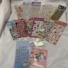 【平成レトロ】ぷっくりシール デコシール まとめ売り 平成女児 当時物