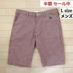 EDWIN GOLF ゴルフ用品 メンズウェア ハーフパンツ ゴルフパンツ 赤