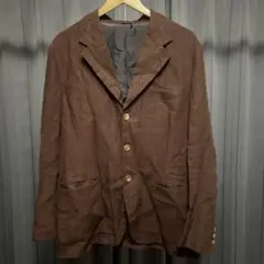 麻 テーラードジャケット