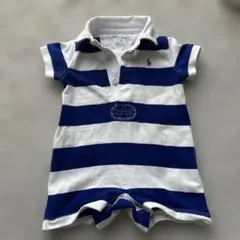 Ralph Lauren ストライプロンパース 60