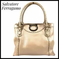 サルヴァトーレフェラガモ ガンチーニ ハンドバッグ トートバッグ レザー 鞄