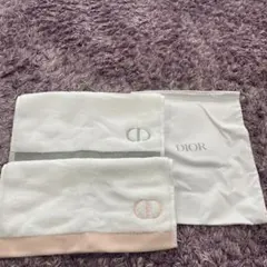 Dior タオルセット 2枚収納袋付き♡ノベルティ