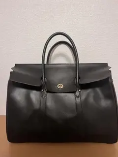 希少色 モラビト オルセー ハンドバッグ 鍵付 レザー ダークグリーン 