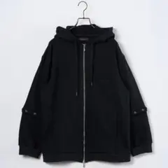 NOT CONVENTIONAL 2way eyelet zip hoodie