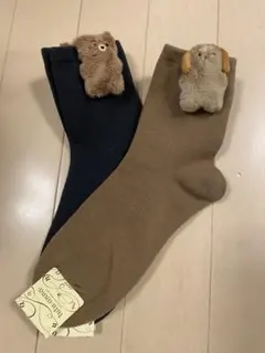 チュチュアンナ靴下22-25cm マスコット付き2足セット