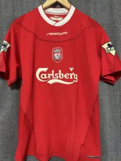 【超希少】Reebok リバプール ゲームシャツ M 赤　長袖 超希少】Reebok リバプール ゲームシャツ M 赤 長袖 超希少