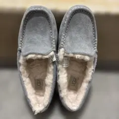 UGG アグ アンスレー モカシン 靴 スリッポン ライトグレー