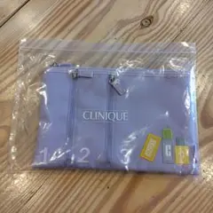 【未開封】CLINIQUE ラベンダー ジッパーポーチ