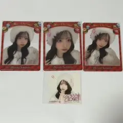 桜庭遥花 CUTIE STREETクリスマス トレカ コンプ　ステッカー