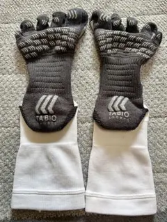 タビオTABIO SPORTS フットボール　白　5本指M 25-27㎝