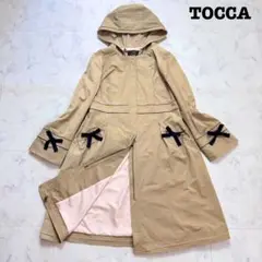 【美品✨】トッカ　トレンチコート　スプリングコート　フレア　Aライン　リボン　２ 2025年最新】TOCCA レディース トレンチコート・スプリング
