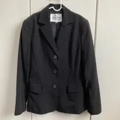 ブラックストライプ ビジネススーツ ３点セット　美品