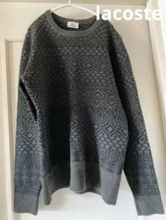 LACOSTE 幾何学模様 セーター サイズ4 ニット