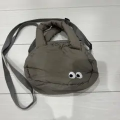 ショルダーバッグ 2WAY 目玉デザイン グレー ダイソーのサムネイル
