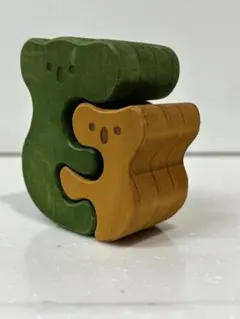 木製　コアラの親子　組み合わせパズル