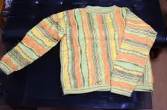 クージー風　ニット　イエロー　オレンジ