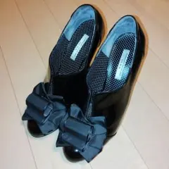 Ⅶ Ⅻ XXX セブントゥエルブサーティー レインパンプスリボン34 1/2