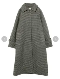 Ungrid ステンカラーチェックコート