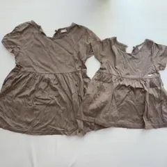 美品　プティマイン　チュニック　100.130 お揃い　姉妹