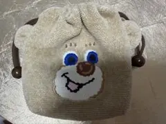ドアップテディ 耳付き巾着 ポーチ フェイラー ラブラリー