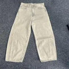 GU ライトグレー デニムパンツ 32