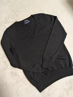 IÉNA 黒 Vネックセーター