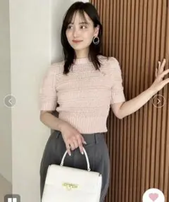 ファンシーヤーンニットプルオーバー　スナイデル
