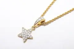 SWAROVSKI スワロフスキー ネックレス スター ゴールド系カラー