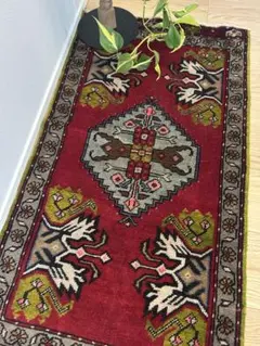 トライバルラグ・トルコヴィンテージラグ・ウール約102×54