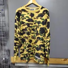 A Bathing Ape イエローカモフラージュ 長袖Tシャツ 2XL