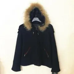 新品未使用◼️Angers （アンジェ）ラクーンファーフード付き　ジャンバー　M