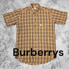 【美品】Burberrys バーバリー ノバチェック ホースロ　半袖シャツ Mのサムネイル