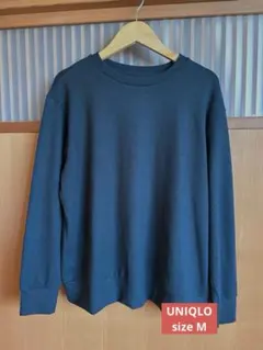 UNIQLO ソフトニットフリースクールネックT