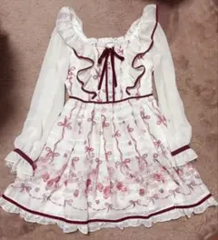 LIZLISA イングリッシュローズ柄ワンピース