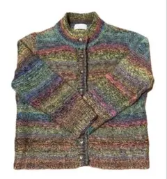 美品　ニットカーディガン　マルチカラー