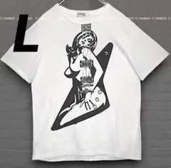ヒステリックグラマー 両面プリント ギターガール 長袖Tシャツ カーキ