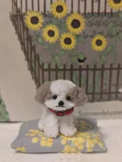 モールアート　シーズー　ミニチュア　ぬいぐるみ　くったりシーズー　シュタイフ