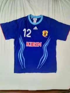 adidas サッカー日本代表 ユニフォーム 12番 KIRIN美品サイズL表記のサムネイル