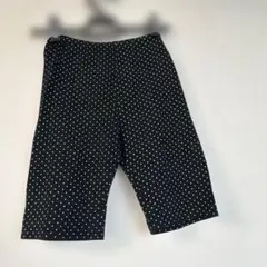 マザウェイズ　黒ドット柄ハーフパンツ （140cm）